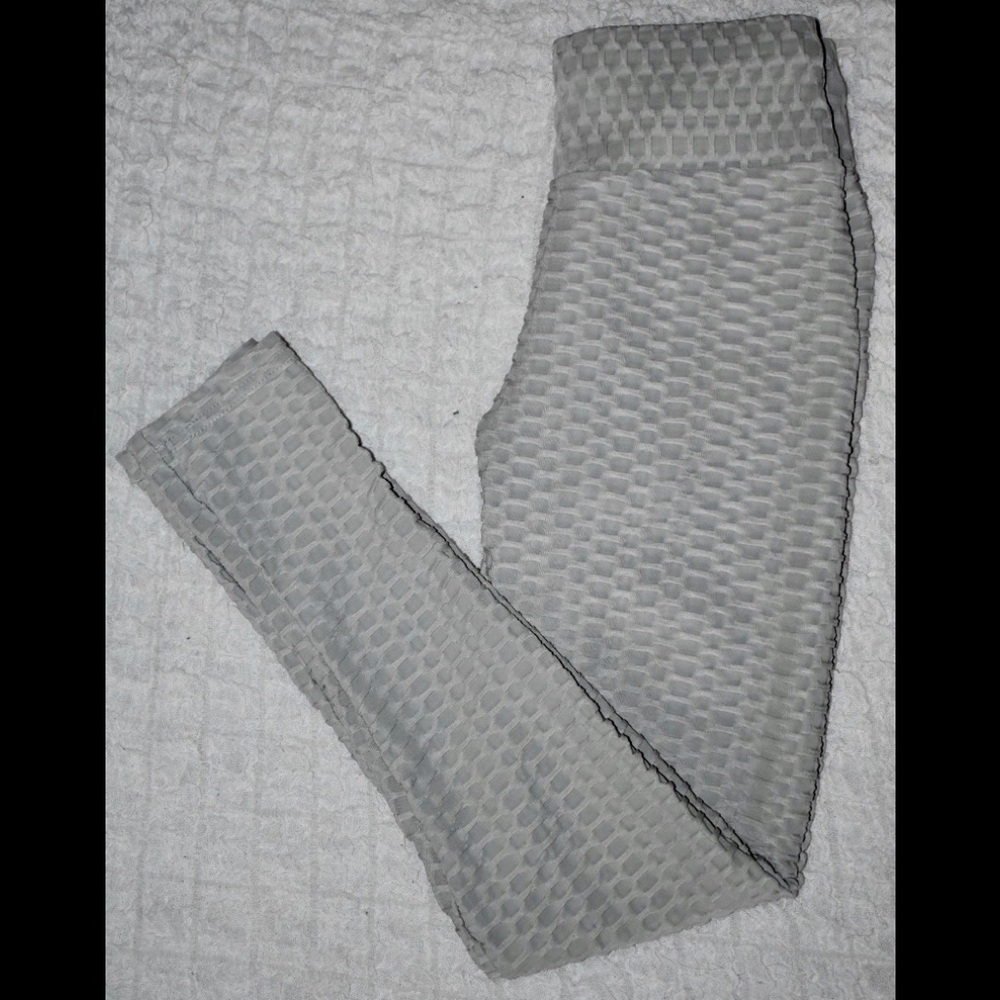 Gray & Black Leggings